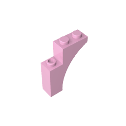 Brick Arch 1 x 3 x 3 [Gothic] #13965 Brick Arch 1 x 3 x 3 [Gothic] #13965 - 11-Bright Pink Lego Block Sets Alternative