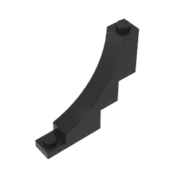 Brick Arch 1 x 5 x 4 Inverted #30099 Brick Arch 1 x 5 x 4 Inverted #30099 - 80-Black Lego Block Sets Alternative