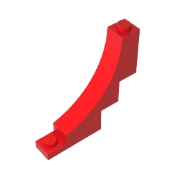 Brick Arch 1 x 5 x 4 Inverted #30099 Brick Arch 1 x 5 x 4 Inverted #30099 - 10-Red Lego Block Sets Alternative