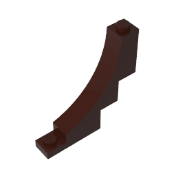 Brick Arch 1 x 5 x 4 Inverted #30099 Brick Arch 1 x 5 x 4 Inverted #30099 - 82-Dark Brown Lego Block Sets Alternative