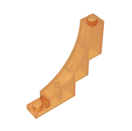 Brick Arch 1 x 5 x 4 Inverted #30099 Brick Arch 1 x 5 x 4 Inverted #30099 - 120-Trans Orange Lego Block Sets Alternative