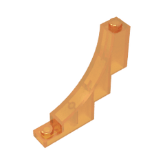 Brick Arch 1 x 5 x 4 Inverted #30099 Brick Arch 1 x 5 x 4 Inverted #30099 - 120-Trans Orange Lego Block Sets Alternative