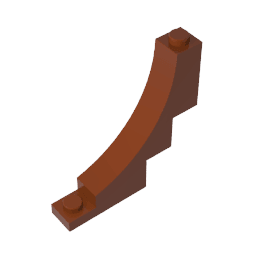 Brick Arch 1 x 5 x 4 Inverted #30099 Brick Arch 1 x 5 x 4 Inverted #30099 - 81-Reddish Brown Lego Block Sets Alternative