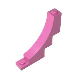 Brick Arch 1 x 5 x 4 Inverted #30099 Brick Arch 1 x 5 x 4 Inverted #30099 - 12-Dark Pink Lego Block Sets Alternative