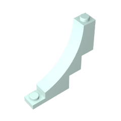 Brick Arch 1 x 5 x 4 Inverted #30099 Brick Arch 1 x 5 x 4 Inverted #30099 - 45-Light Aqua Lego Block Sets Alternative