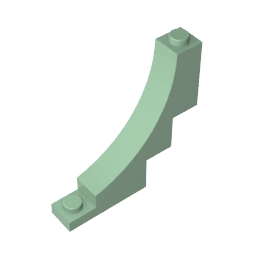 Brick Arch 1 x 5 x 4 Inverted #30099 Brick Arch 1 x 5 x 4 Inverted #30099 - 48-Sand Green Lego Block Sets Alternative