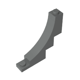 Brick Arch 1 x 5 x 4 Inverted #30099 Brick Arch 1 x 5 x 4 Inverted #30099 - 72-Dark Bluish Gray Lego Block Sets Alternative