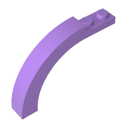 Brick Arch 1 x 6 x 3 1/3 Curved Top #15967 Brick Arch 1 x 6 x 3 1/3 Curved Top #15967 - 62-Medium Lavender Lego Block Sets Alternative