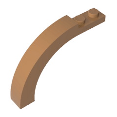 Brick Arch 1 x 6 x 3 1/3 Curved Top #15967 Brick Arch 1 x 6 x 3 1/3 Curved Top #15967 - 84-Medium Dark Flesh Lego Block Sets Alternative