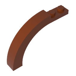 Brick Arch 1 x 6 x 3 1/3 Curved Top #15967 Brick Arch 1 x 6 x 3 1/3 Curved Top #15967 - 81-Reddish Brown Lego Block Sets Alternative