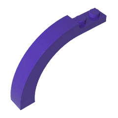 Brick Arch 1 x 6 x 3 1/3 Curved Top #15967 Brick Arch 1 x 6 x 3 1/3 Curved Top #15967 - 60-Dark Purple Lego Block Sets Alternative