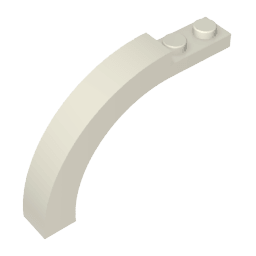 Brick Arch 1 x 6 x 3 1/3 Curved Top #15967 Brick Arch 1 x 6 x 3 1/3 Curved Top #15967 - 90-White Lego Block Sets Alternative