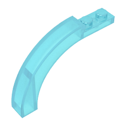 Brick Arch 1 x 6 x 3 1/3 Curved Top #15967 Brick Arch 1 x 6 x 3 1/3 Curved Top #15967 - 152-Trans Light Blue Lego Block Sets Alternative