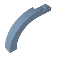 Brick Arch 1 x 6 x 3 1/3 Curved Top #15967 Brick Arch 1 x 6 x 3 1/3 Curved Top #15967 - 54-Sand Blue Lego Block Sets Alternative