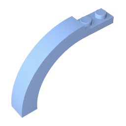 Brick Arch 1 x 6 x 3 1/3 Curved Top #15967 Brick Arch 1 x 6 x 3 1/3 Curved Top #15967 - 53-Bright Light Blue Lego Block Sets Alternative