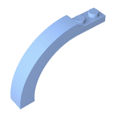Brick Arch 1 x 6 x 3 1/3 Curved Top #15967 Brick Arch 1 x 6 x 3 1/3 Curved Top #15967 - 53-Bright Light Blue Lego Block Sets Alternative
