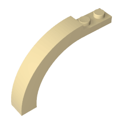 Brick Arch 1 x 6 x 3 1/3 Curved Top #15967 Brick Arch 1 x 6 x 3 1/3 Curved Top #15967 - 31-Tan Lego Block Sets Alternative