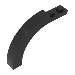 Brick Arch 1 x 6 x 3 1/3 Curved Top #15967 Brick Arch 1 x 6 x 3 1/3 Curved Top #15967 - 80-Black Lego Block Sets Alternative