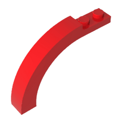 Brick Arch 1 x 6 x 3 1/3 Curved Top #15967 Brick Arch 1 x 6 x 3 1/3 Curved Top #15967 - 10-Red Lego Block Sets Alternative