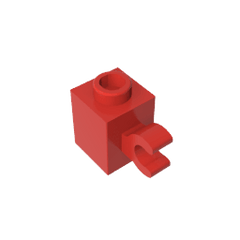 Brick Special 1 x 1 with Clip Horizontal #60476 Brick Special 1 x 1 with Clip Horizontal #60476 - 10-Red Lego Block Sets Alternative