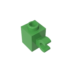 Brick Special 1 x 1 with Clip Horizontal #60476 Brick Special 1 x 1 with Clip Horizontal #60476 - 43-Bright Green Lego Block Sets Alternative