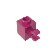 Brick Special 1 x 1 with Clip Horizontal #60476 Brick Special 1 x 1 with Clip Horizontal #60476 - 13-Magenta Lego Block Sets Alternative