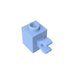 Brick Special 1 x 1 with Clip Horizontal #60476 Brick Special 1 x 1 with Clip Horizontal #60476 - 53-Bright Light Blue Lego Block Sets Alternative