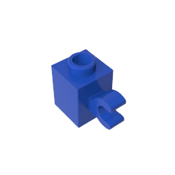 Brick Special 1 x 1 with Clip Horizontal #60476 Brick Special 1 x 1 with Clip Horizontal #60476 - 50-Blue Lego Block Sets Alternative