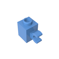 Brick Special 1 x 1 with Clip Horizontal #60476 Brick Special 1 x 1 with Clip Horizontal #60476 - 52-Medium Blue Lego Block Sets Alternative