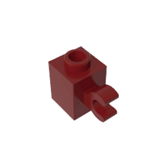 Brick Special 1 x 1 with Clip Horizontal #60476 Brick Special 1 x 1 with Clip Horizontal #60476 - 14-Dark Red Lego Block Sets Alternative