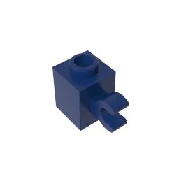 Brick Special 1 x 1 with Clip Horizontal #60476 Brick Special 1 x 1 with Clip Horizontal #60476 - 55-Dark Blue Lego Block Sets Alternative