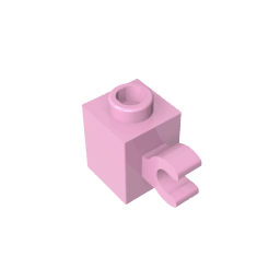 Brick Special 1 x 1 with Clip Horizontal #60476 Brick Special 1 x 1 with Clip Horizontal #60476 - 11-Bright Pink Lego Block Sets Alternative