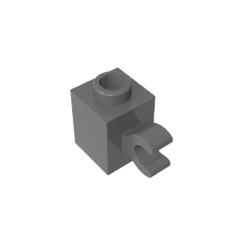 Brick Special 1 x 1 with Clip Horizontal #60476 Brick Special 1 x 1 with Clip Horizontal #60476 - 72-Dark Bluish Gray Lego Block Sets Alternative