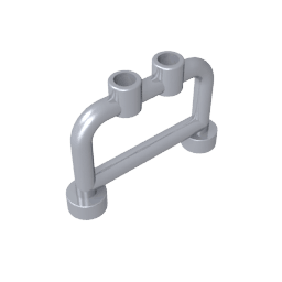 Bar 1 x 4 x 2 with Studs #4083 Bar 1 x 4 x 2 with Studs #4083 - 73-Flat Silver Lego Block Sets Alternative