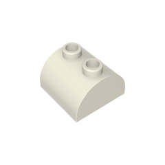 Brick Curved 2 x 2 with Two Top Studs #30165 Brick Curved 2 x 2 with Two Top Studs #30165 - 90-White Lego Block Sets Alternative