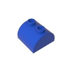 Brick Curved 2 x 2 with Two Top Studs #30165 Brick Curved 2 x 2 with Two Top Studs #30165 - 50-Blue Lego Block Sets Alternative