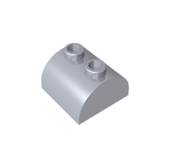 Brick Curved 2 x 2 with Two Top Studs #30165 Brick Curved 2 x 2 with Two Top Studs #30165 - 73-Flat Silver Lego Block Sets Alternative