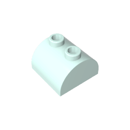 Brick Curved 2 x 2 with Two Top Studs #30165 Brick Curved 2 x 2 with Two Top Studs #30165 - 45-Light Aqua Lego Block Sets Alternative