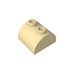 Brick Curved 2 x 2 with Two Top Studs #30165 Brick Curved 2 x 2 with Two Top Studs #30165 - 31-Tan Lego Block Sets Alternative