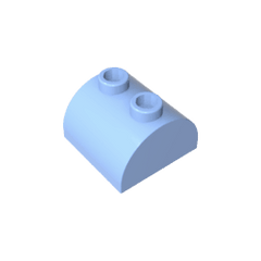 Brick Curved 2 x 2 with Two Top Studs #30165 Brick Curved 2 x 2 with Two Top Studs #30165 - 53-Bright Light Blue Lego Block Sets Alternative