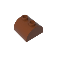 Brick Curved 2 x 2 with Two Top Studs #30165 Brick Curved 2 x 2 with Two Top Studs #30165 - 81-Reddish Brown Lego Block Sets Alternative