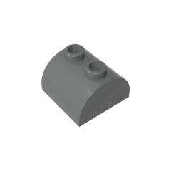 Brick Curved 2 x 2 with Two Top Studs #30165 Brick Curved 2 x 2 with Two Top Studs #30165 - 72-Dark Bluish Gray Lego Block Sets Alternative