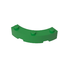 Brick Round Corner 4 x 4 Macaroni Wide with 3 Studs #48092 Brick Round Corner 4 x 4 Macaroni Wide with 3 Studs #48092 - 40-Green Lego Block Sets Alternative