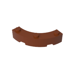 Brick Round Corner 4 x 4 Macaroni Wide with 3 Studs #48092 Brick Round Corner 4 x 4 Macaroni Wide with 3 Studs #48092 - 81-Reddish Brown Lego Block Sets Alternative
