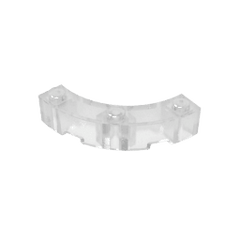 Brick Round Corner 4 x 4 Macaroni Wide with 3 Studs #48092 Brick Round Corner 4 x 4 Macaroni Wide with 3 Studs #48092 - 180-Trans Clear Lego Block Sets Alternative