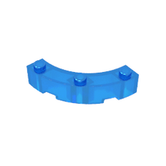 Brick Round Corner 4 x 4 Macaroni Wide with 3 Studs #48092 Brick Round Corner 4 x 4 Macaroni Wide with 3 Studs #48092 - 150-Trans Dark Blue Lego Block Sets Alternative