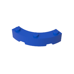 Brick Round Corner 4 x 4 Macaroni Wide with 3 Studs #48092 Brick Round Corner 4 x 4 Macaroni Wide with 3 Studs #48092 - 50-Blue Lego Block Sets Alternative