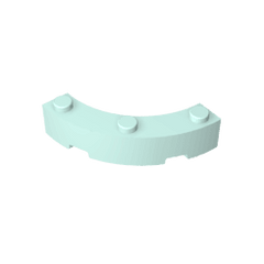 Brick Round Corner 4 x 4 Macaroni Wide with 3 Studs #48092 Brick Round Corner 4 x 4 Macaroni Wide with 3 Studs #48092 - 45-Light Aqua Lego Block Sets Alternative