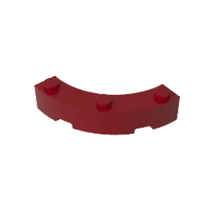 Brick Round Corner 4 x 4 Macaroni Wide with 3 Studs #48092 Brick Round Corner 4 x 4 Macaroni Wide with 3 Studs #48092 - 14-Dark Red Lego Block Sets Alternative