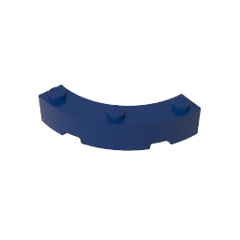 Brick Round Corner 4 x 4 Macaroni Wide with 3 Studs #48092 Brick Round Corner 4 x 4 Macaroni Wide with 3 Studs #48092 - 55-Dark Blue Lego Block Sets Alternative